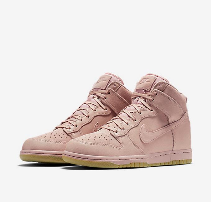 Women Nike Dunk High Prm SB Pink Shoes - Click Image to Close